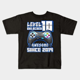 10th Birthday Gamer 10 Year Old Bday Boy Ten Son Kids T-Shirt